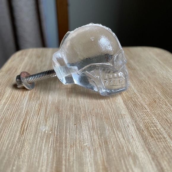 Mixed Lot of 4 figural drawer pulls knobs metal glass butterfly fox skull claw - Picture 3 of 14